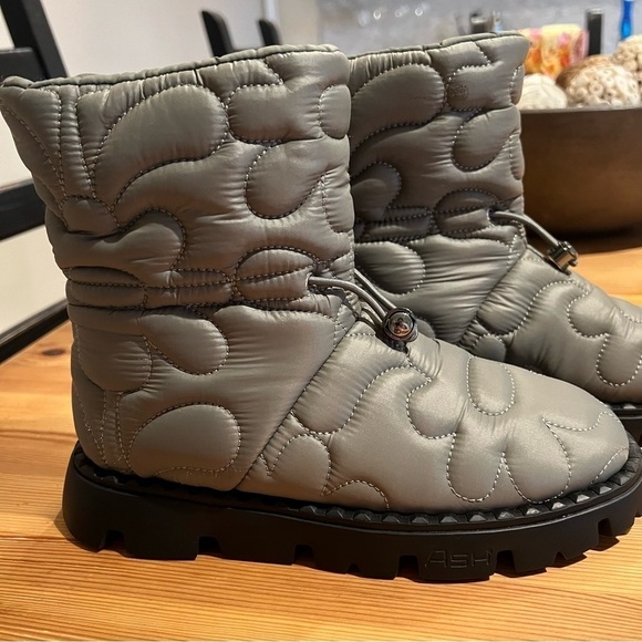 Ash JEWEL Boots In Green Quilted Nylon NEW 36 JB - Picture 6 of 9